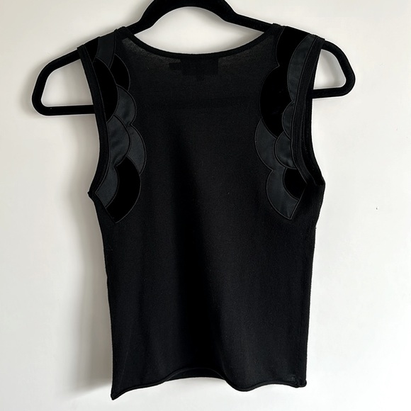 Emporio Armani Black Knit  Women's Top Size 6 - Picture 6 of 6